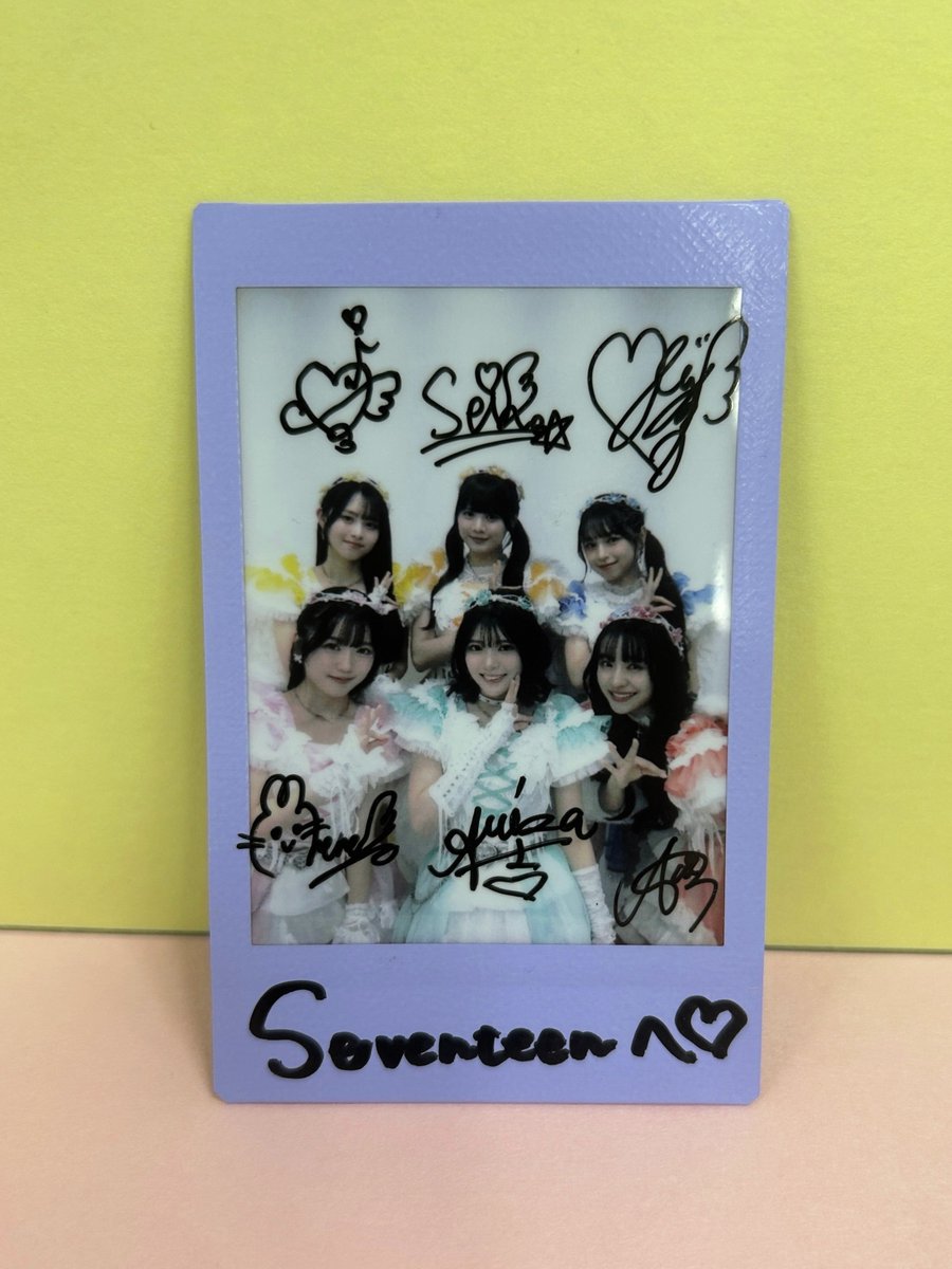 SEVENTEEN ジュン サイン入りチェキ seventeen ジュン 直筆サイン入り