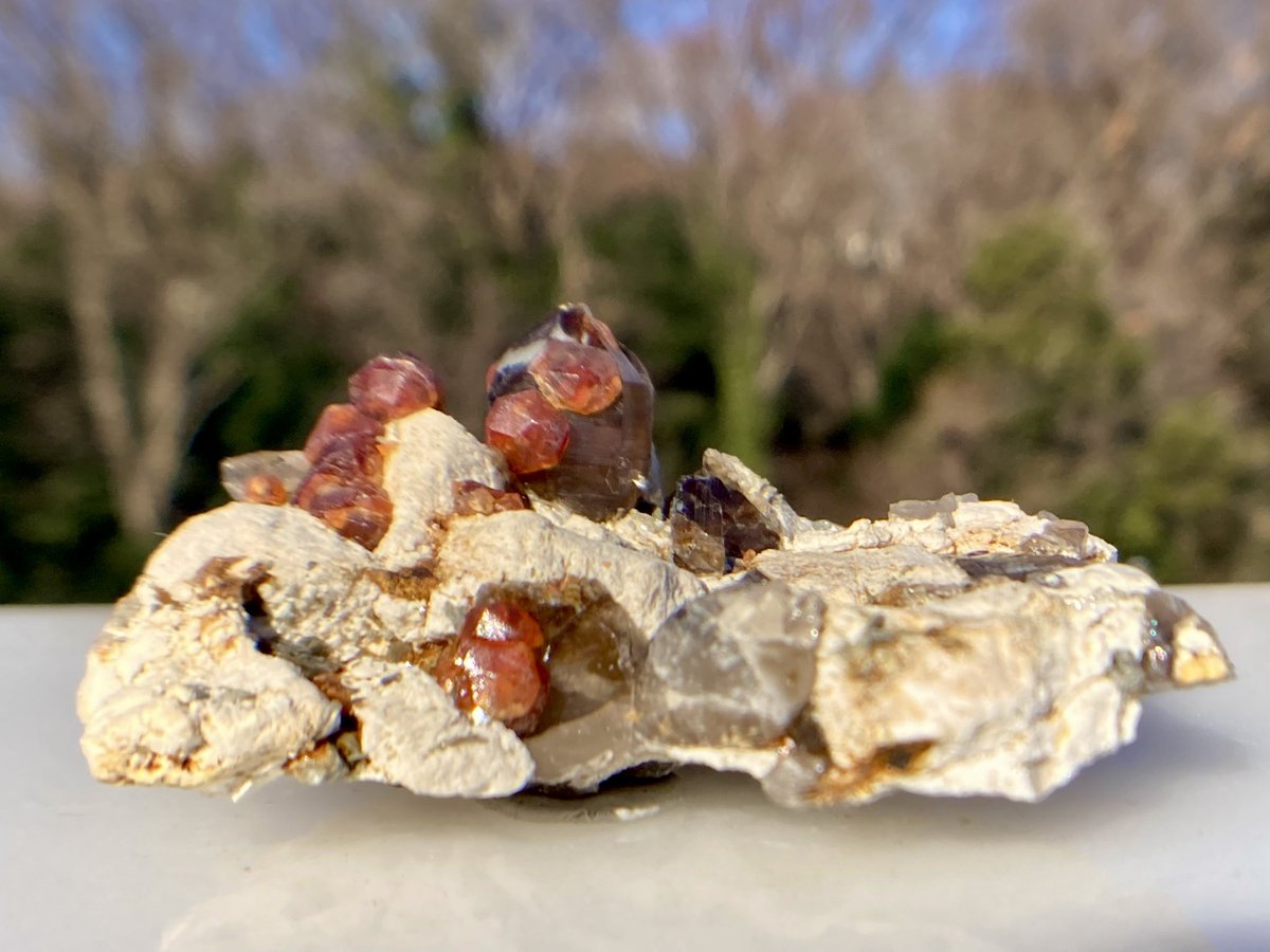 555 中国福建省産 ガーネット&スモーキークォーツ｜中国福建省漳州市