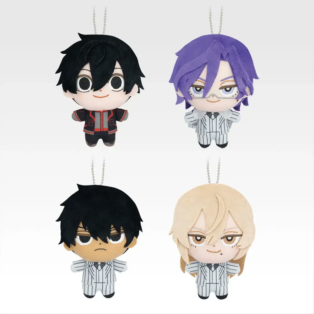 B賞 ぬいぐるみマスコット 淀川真澄、桃華月詠、桃角桜介、桃寺神門