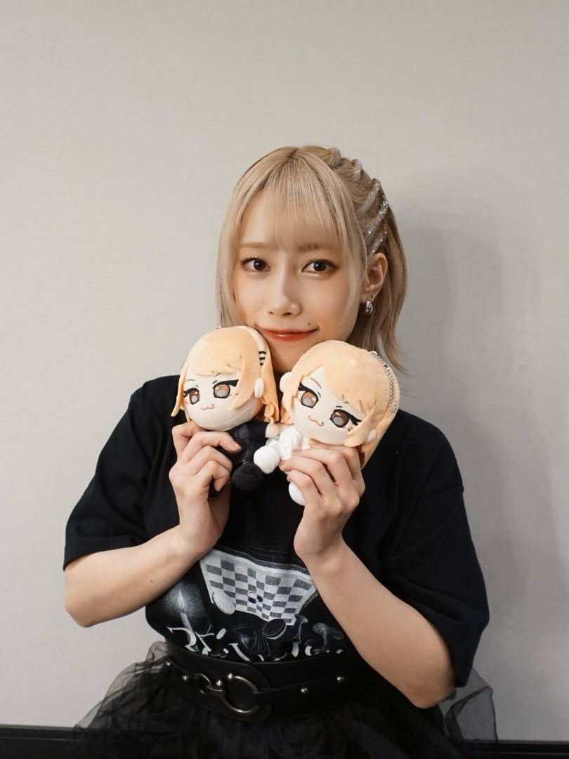 佐々木李子 ぬいぐるみ りこぬい 白 黒 WHITE BLACK 佐々木李子 ライブ