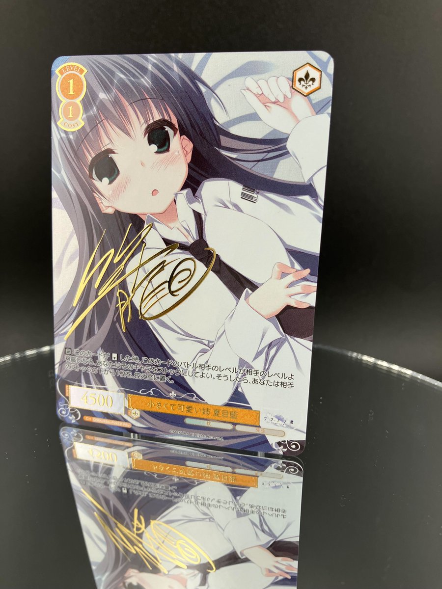 ヴァイスシュヴァルツ その手に引かれて 夏目藍 SSP サイン 枕