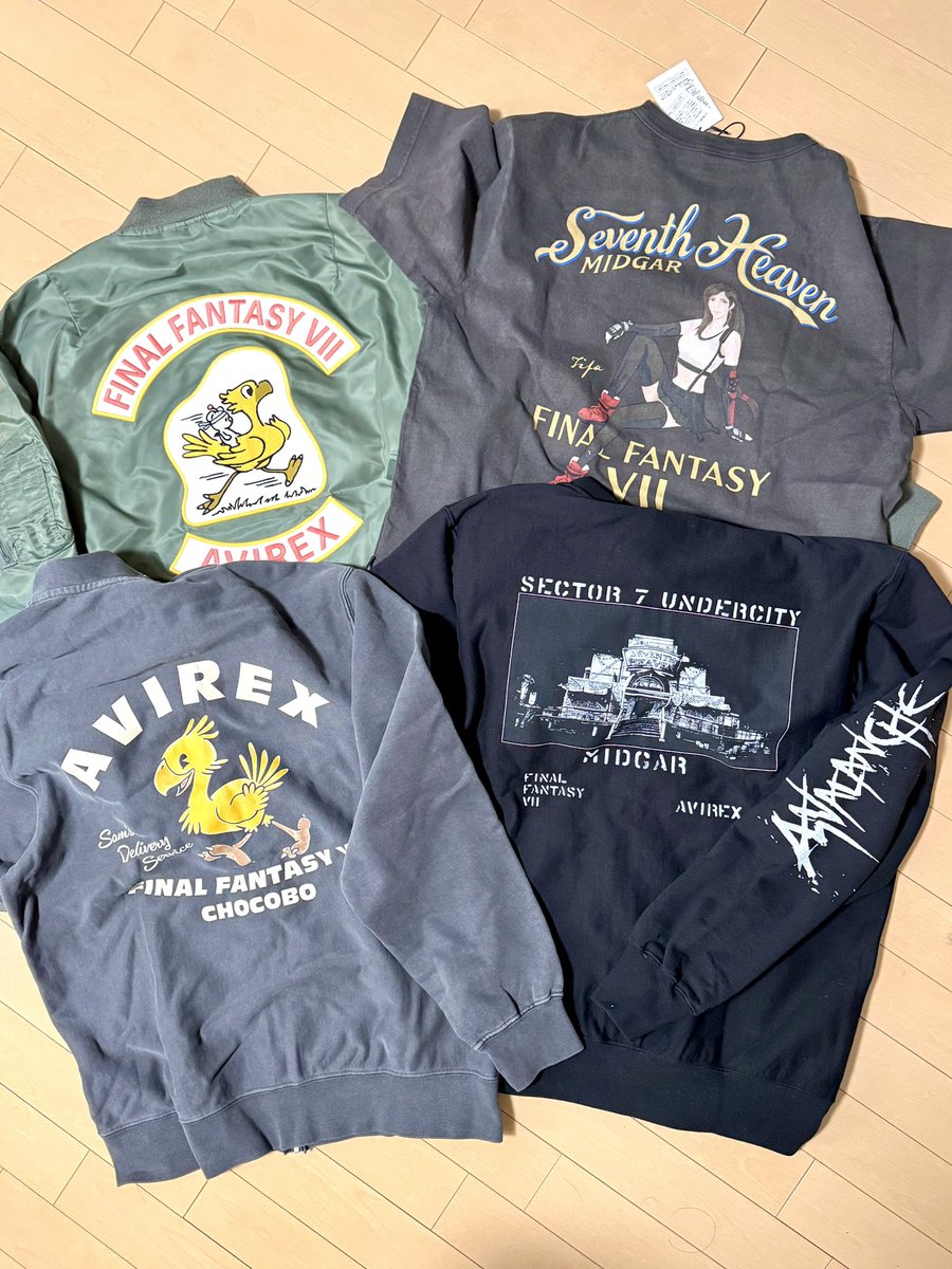 AVIREX Final Fantasy VII コラボTシャツ L ブラック AVIREX × FINAL