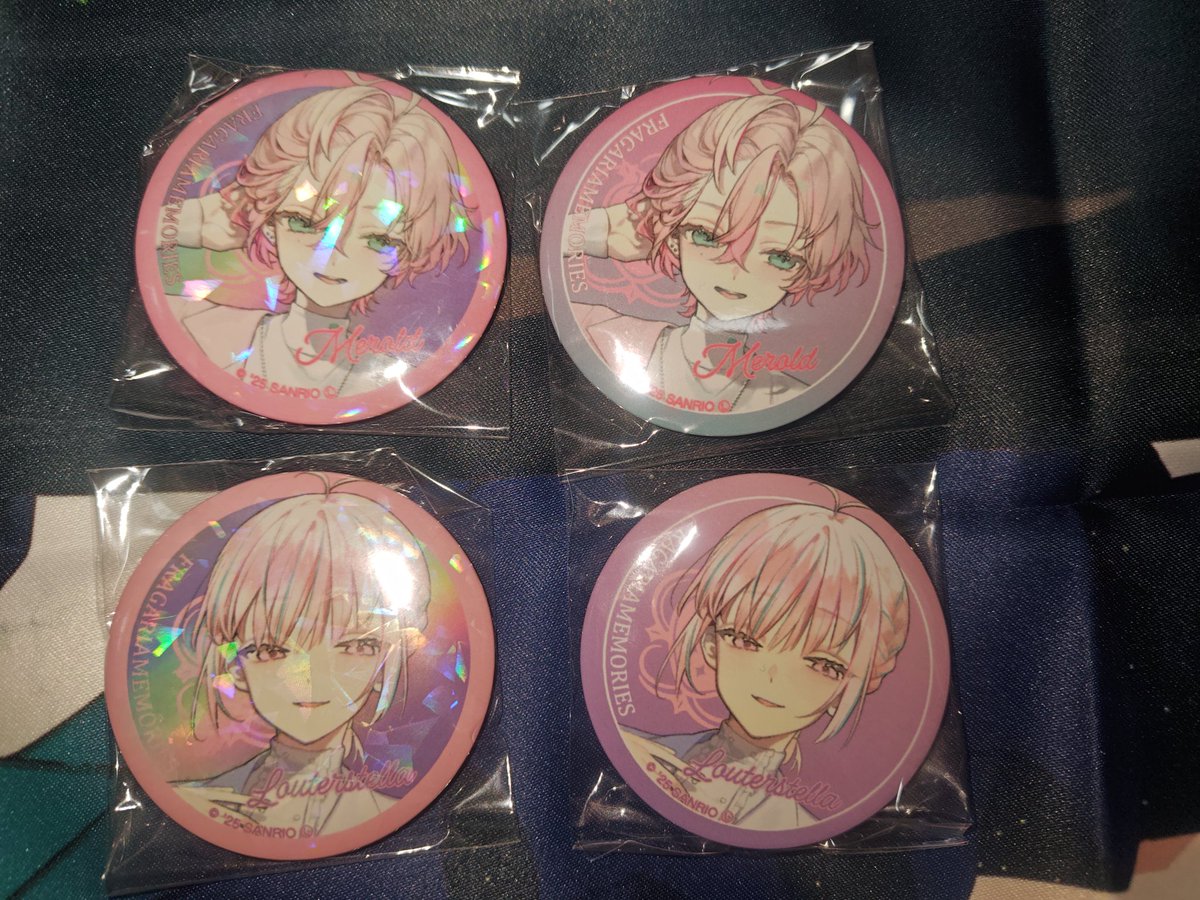 さ*△様 フラメモ ジルスチュアート 缶バッジ メロルド フラガリア