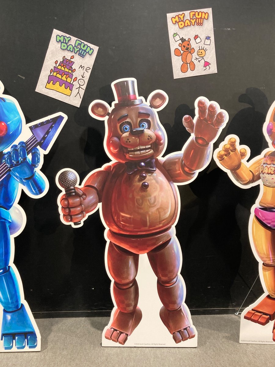FNAF コラボカフェ ピザ 空箱 ＋ 限定コップ ＆ ストロー FNAF コラボ