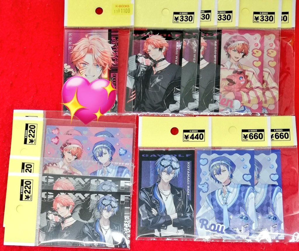 入荷情報】にじさんじ ◇ぎゃうるふ ランダムチェキ風カード 缶バッジ