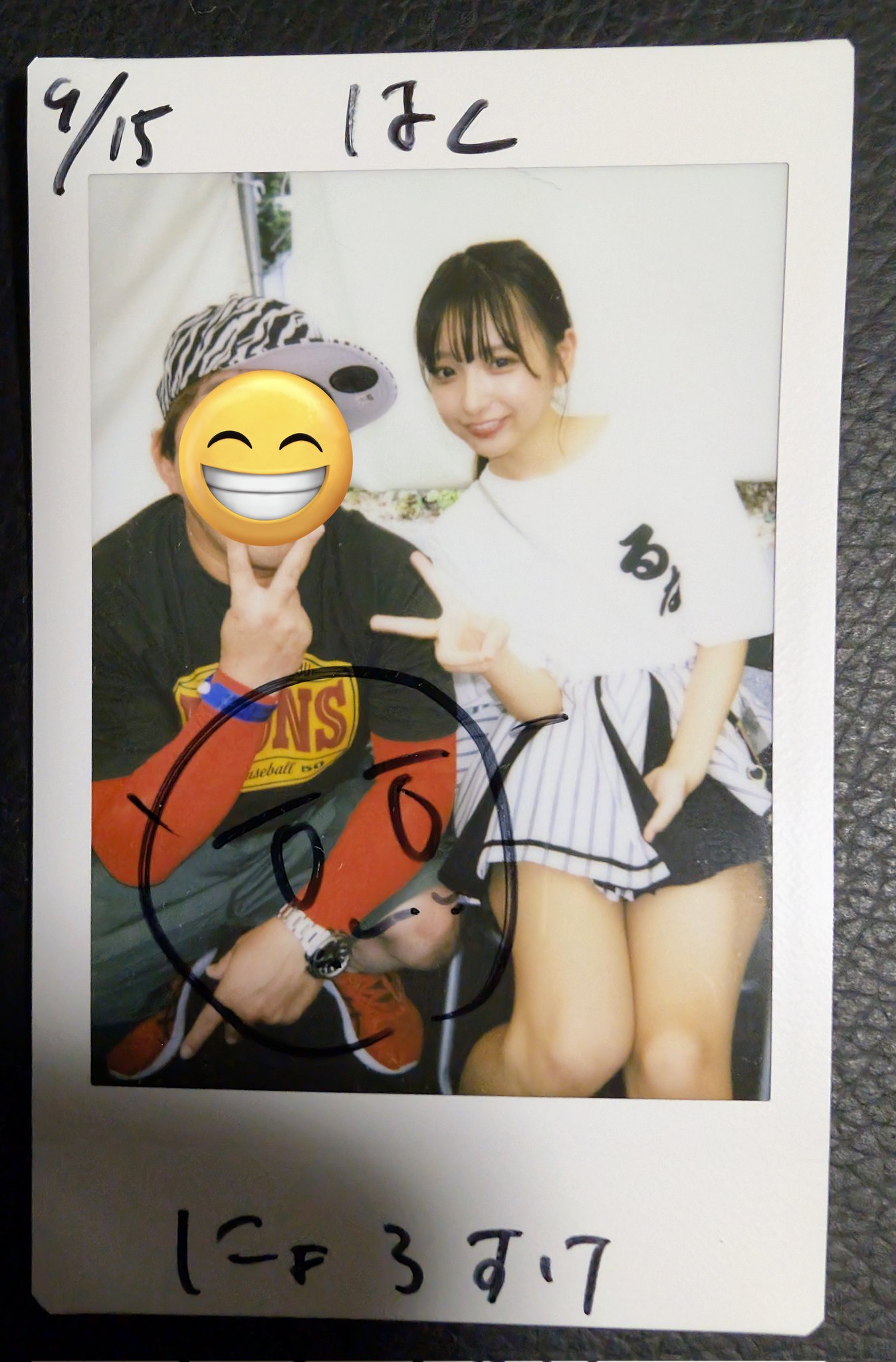 一ノ瀬瑠菜(シャルロット)サイン入り写真パネル 一ノ瀬瑠奈の直筆