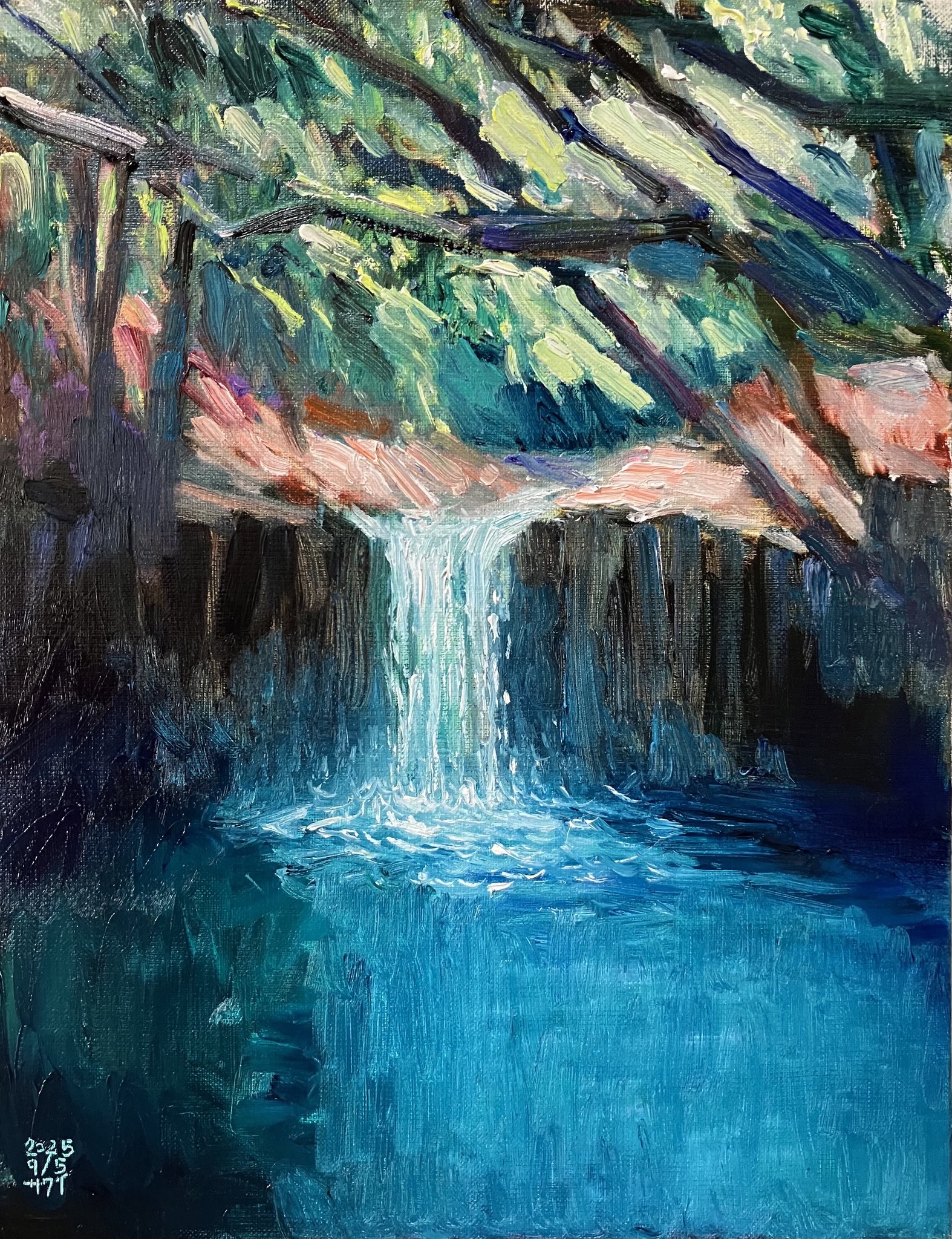 プローチタ島の風景F6キャンバス(アクリル)2019年作 プローチタ島の