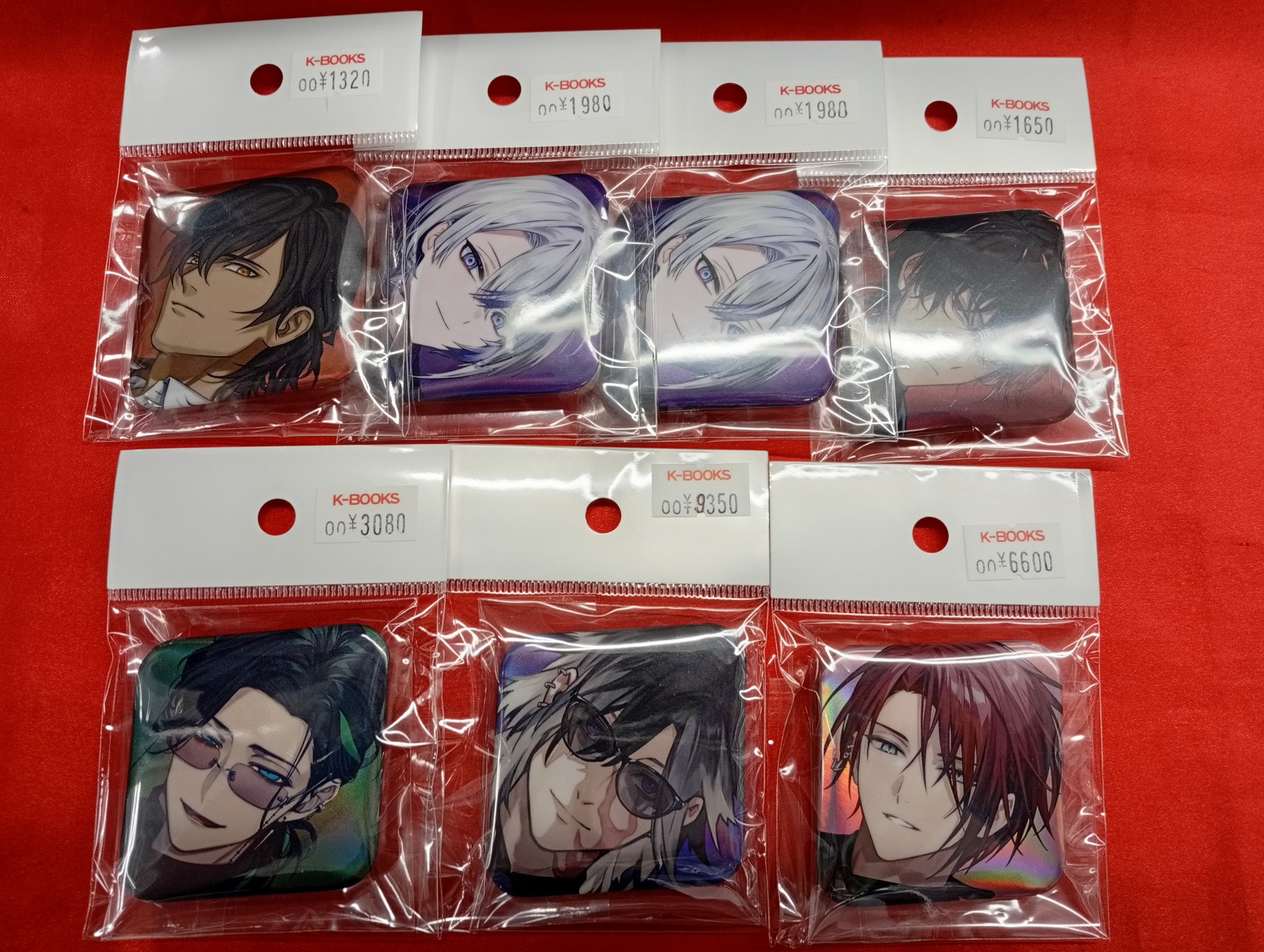 とうらぶ 刀剣乱舞 後家兼光 大本丸博 スクエア缶 バッジ 12個セット