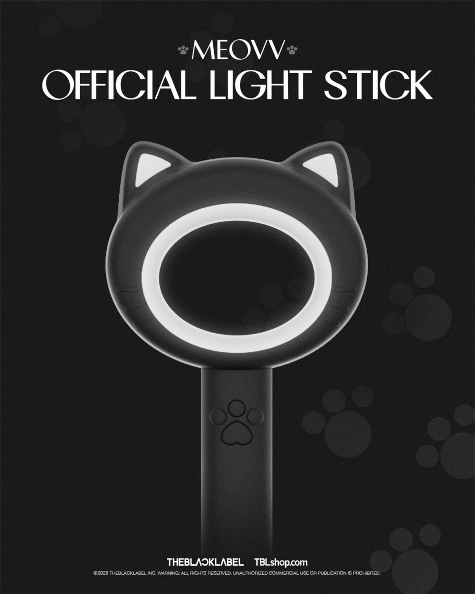 📢】MEOVV OFFICIAL LIGHT STICK 🐈‍⬛ ＼ ミヤオのペンライト Qoo10