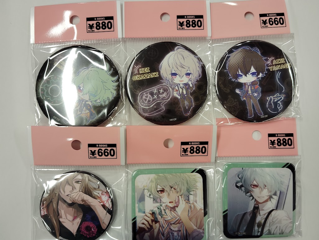 カラマリ 冬の市 缶バッジ バースデー 柳愛時 岡崎契 白石景之 榎本