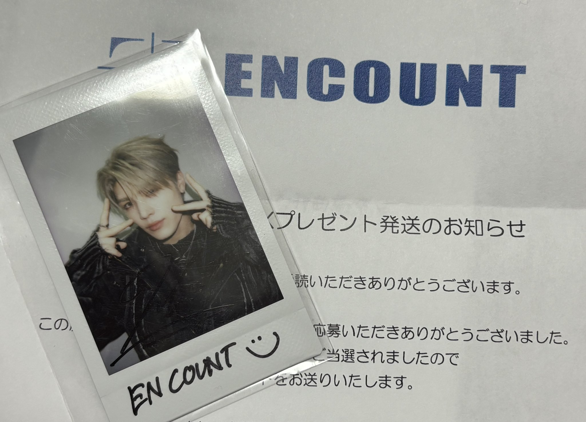 ＆team 雪明かり ラキドロ 当選 撮り下ろし直筆サイン チェキ JO NEWS