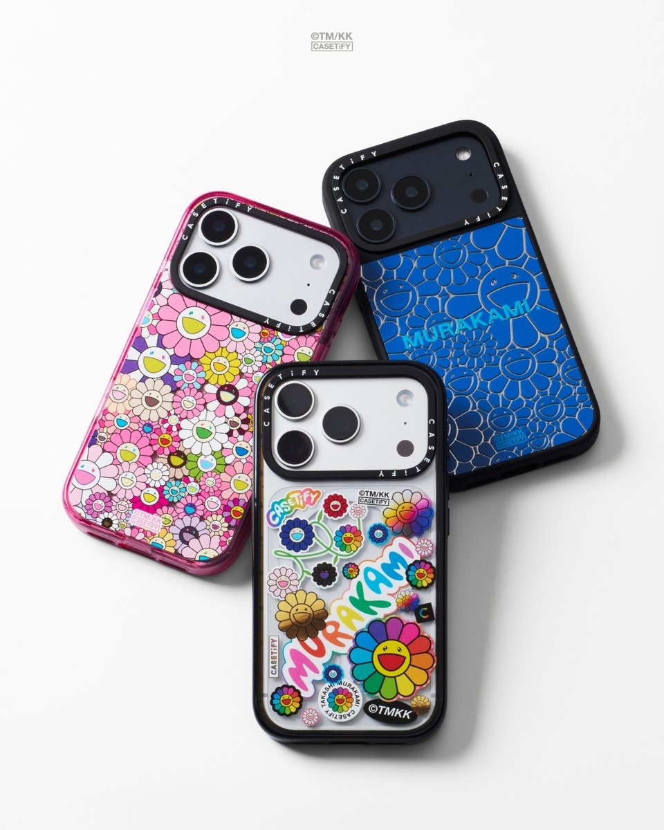 フラワーが満開に咲き誇る。 村上隆 x CASETiFY、まもなく発売開始