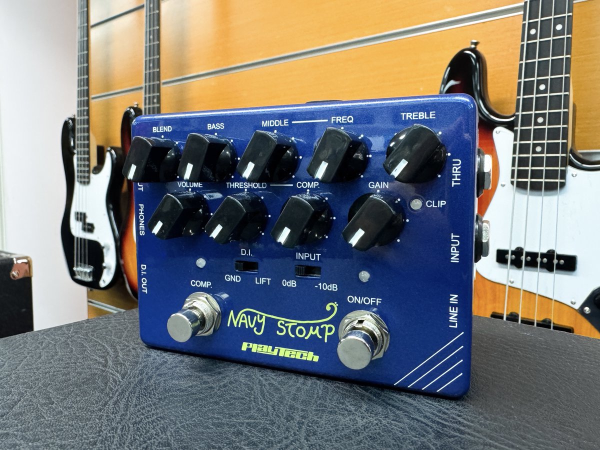 話題の新製品✨】 PLAYTECHからベースプリアンプ、Navy Stompが新登場