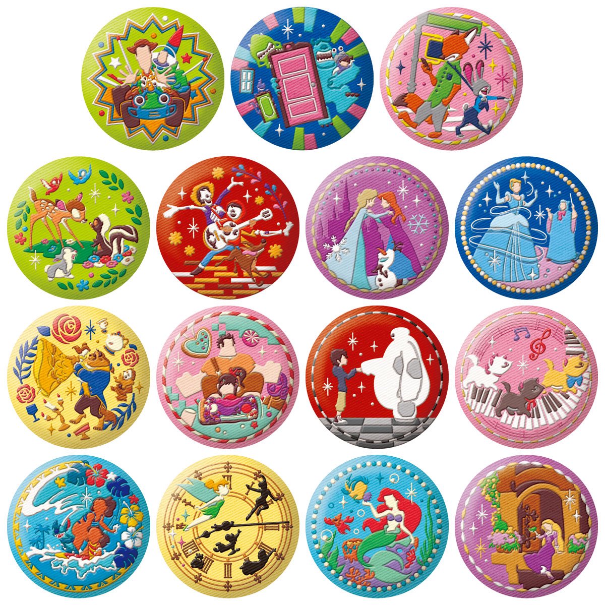 第2弾発売決定／ 2025年12月より、｢Disney Characters 刺繍缶バッジ