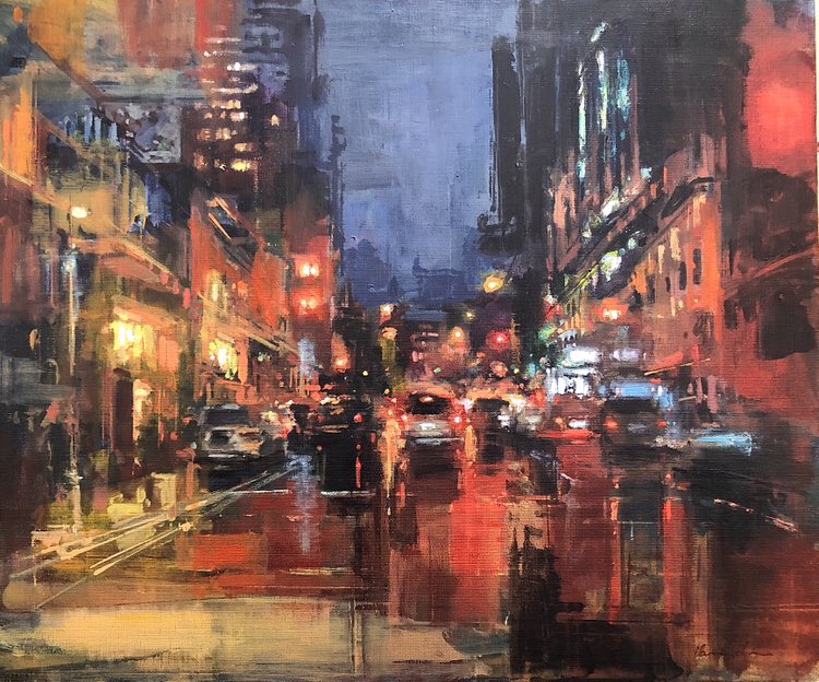 寺本和純 油彩 真作 occupation of night 寺本和純 油彩 真作 occupation