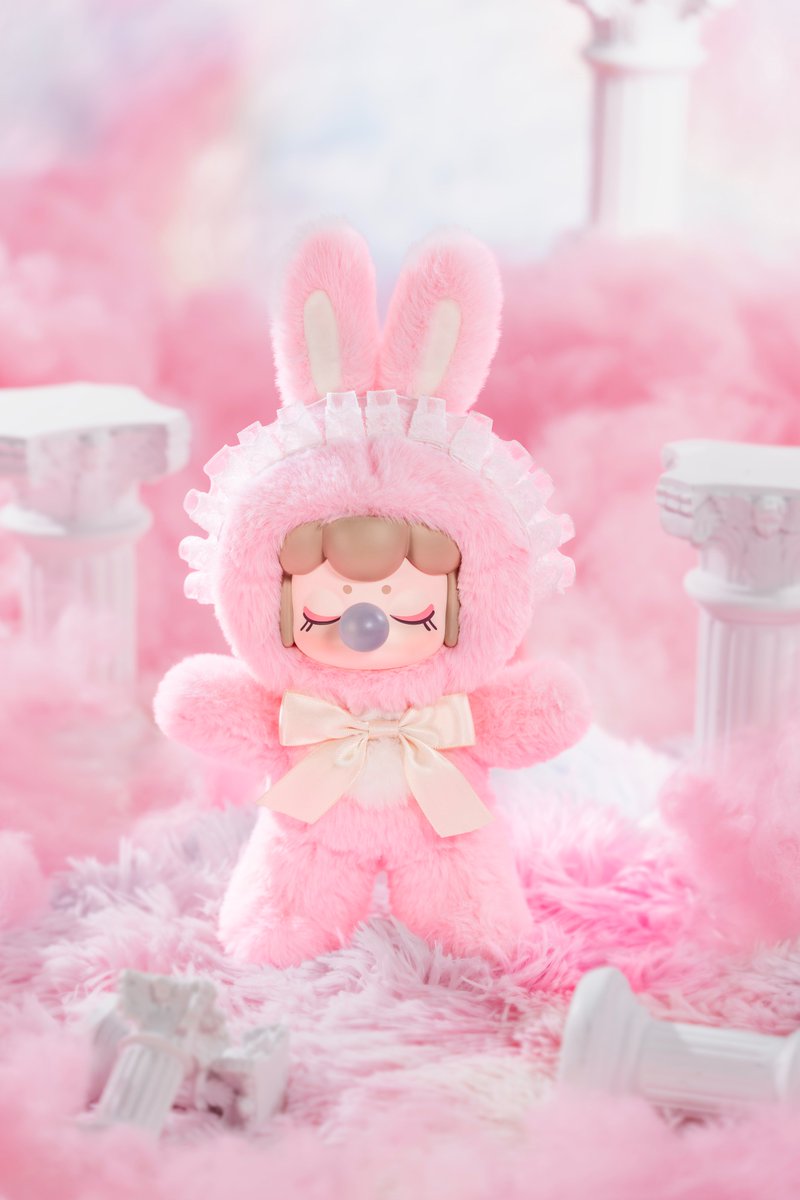 ちびくま工房 勿忘草ちゃんとちびうさビスク付 シルクワンピ Nanci's