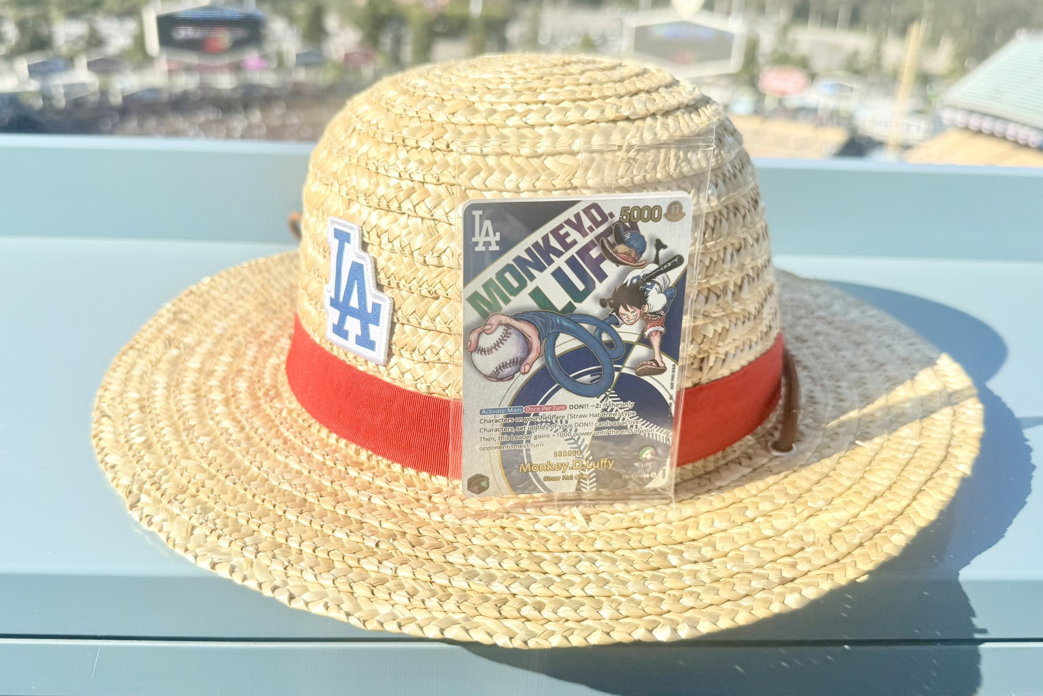 ワンピース ドジャース 麦わら帽子 7/3配布 限定 ドジャースタジアム