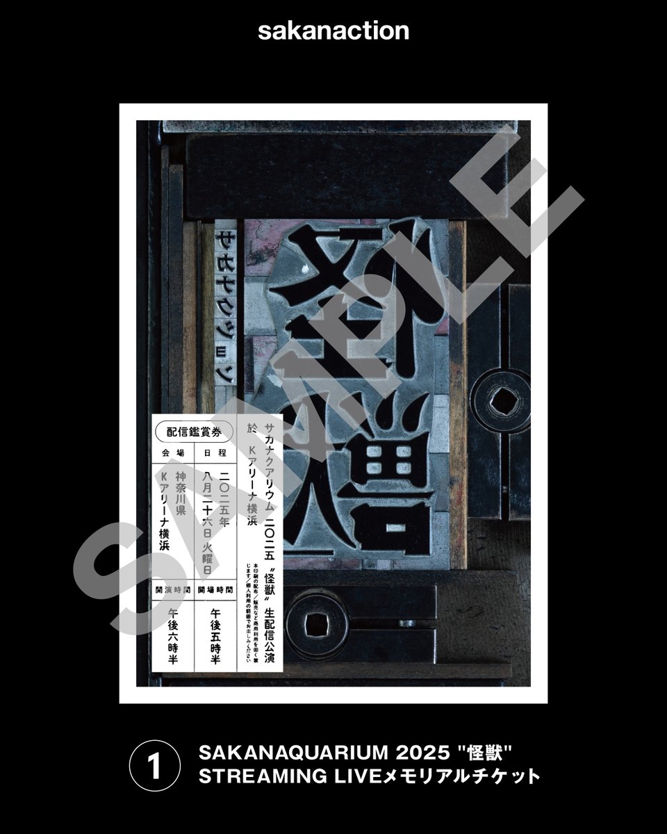 【希少エラー版&完全版2冊セット】サカナクション2025怪獣写真集ポストカード付