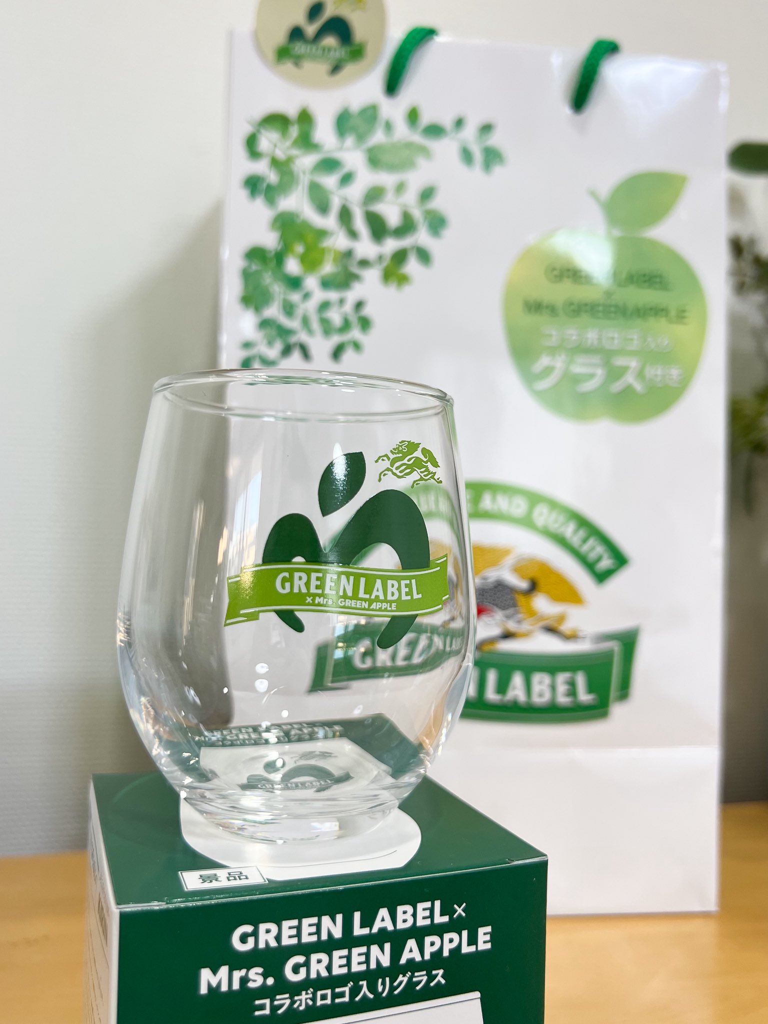 グリーンラベル Mrs. Green Apple グラス 6個セット GREEN LABEL × Mrs