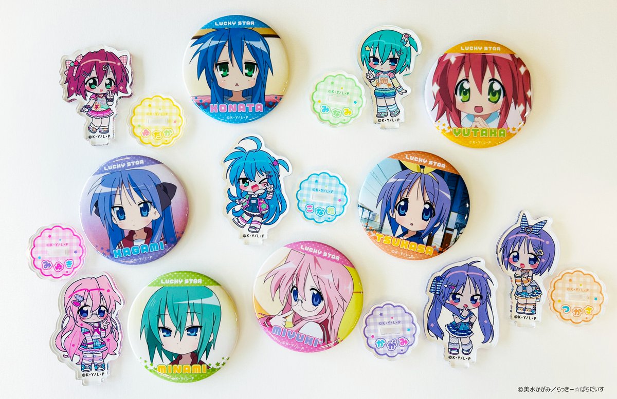 らき☆すた まねきねこ コラボ 泉こなた 缶バッジ 5個セット らきすた