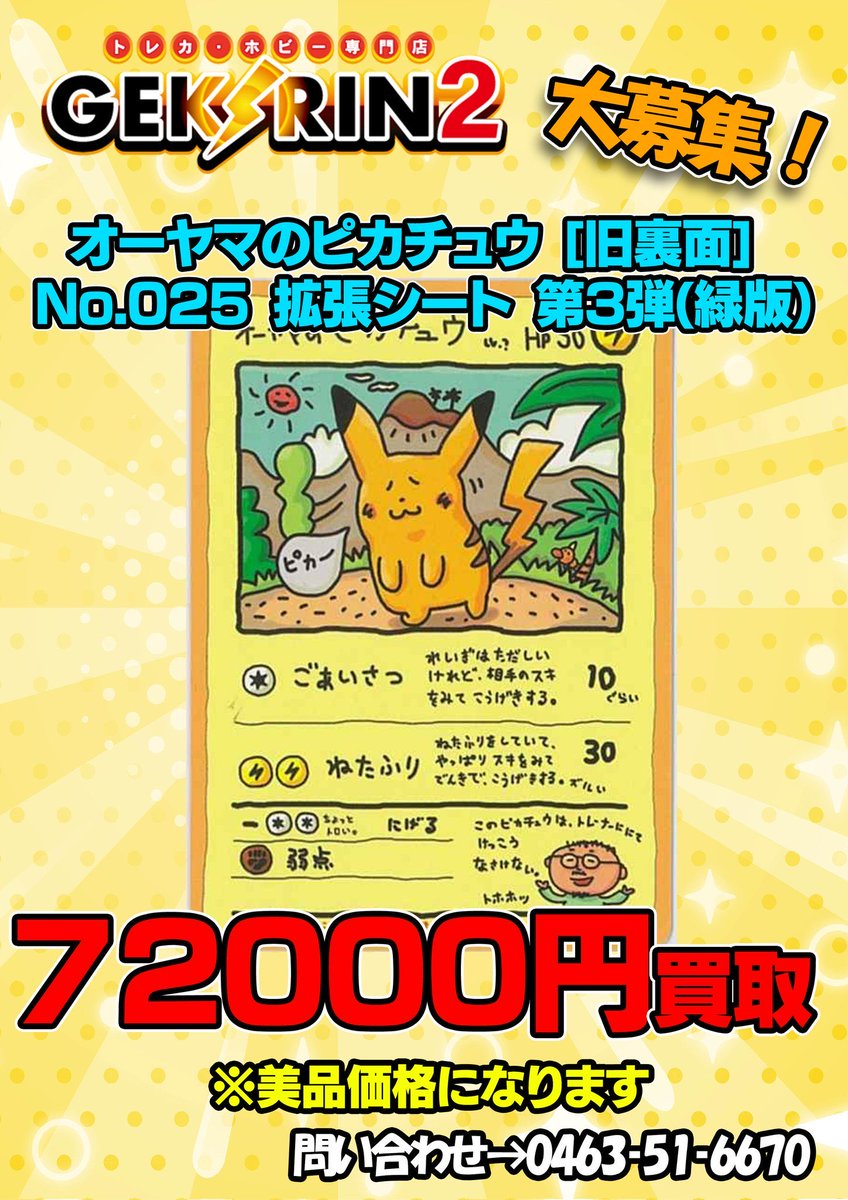 オーヤマのピカチュウ☆拡張シート ポケモン - オーヤマのピカチュウ
