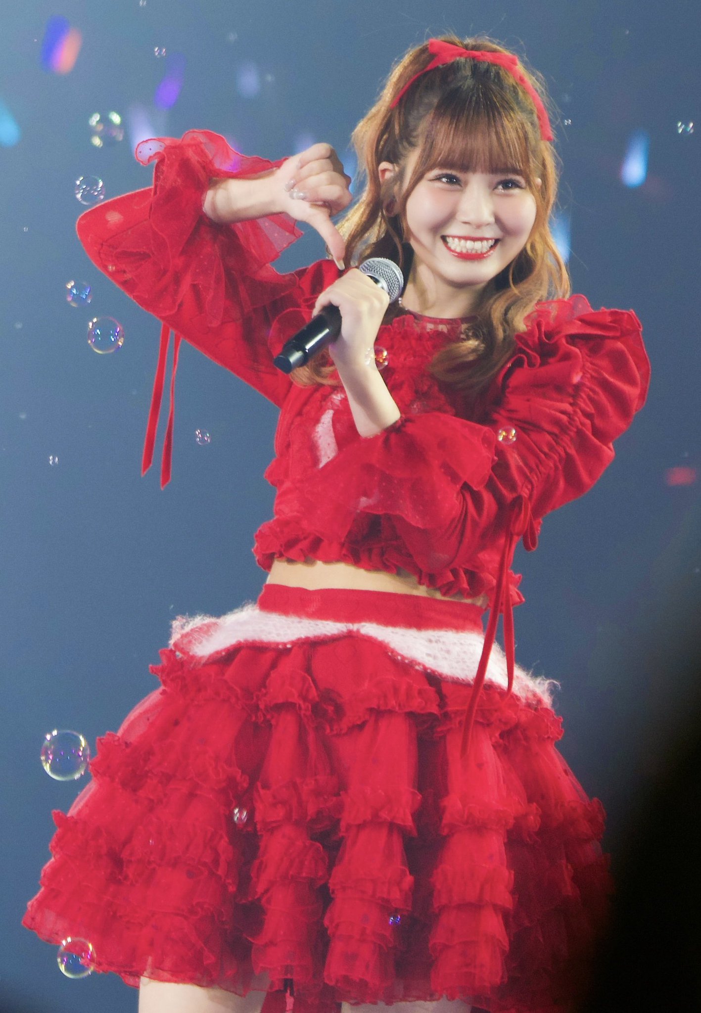 イコラブ 髙松瞳 生写真 アリーナツアー2025衣装 黒衣装 チュウ 直筆