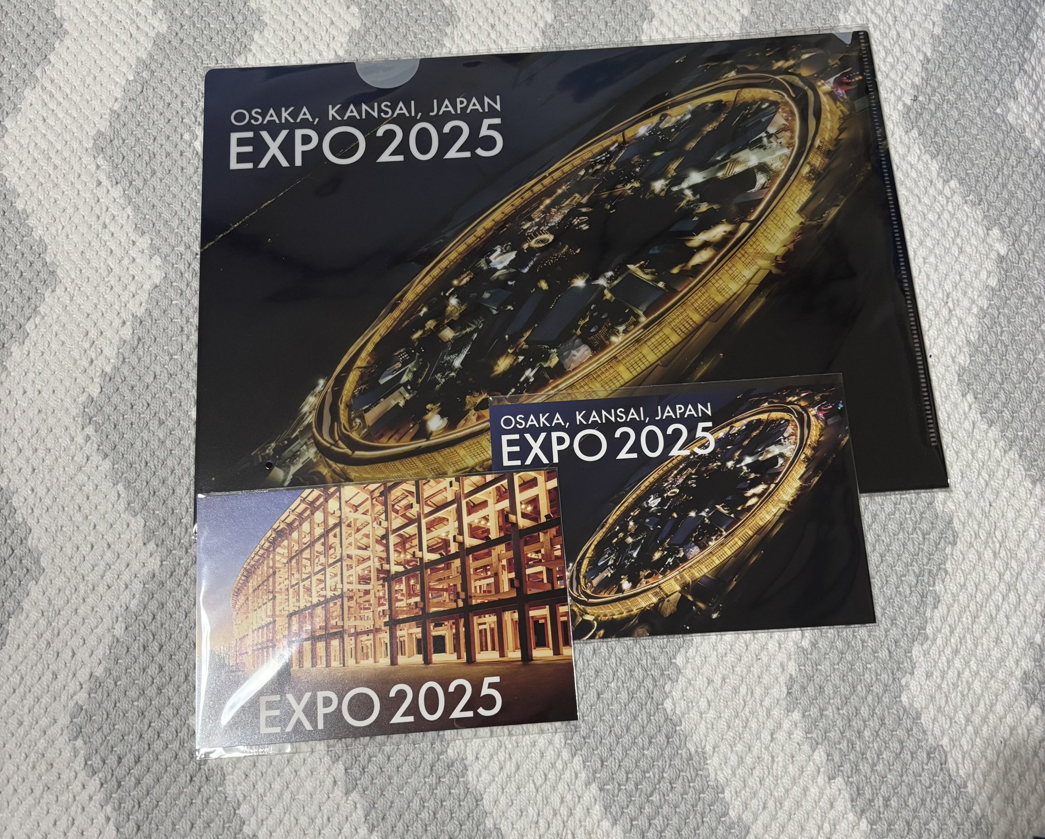 ミント 大阪万博 大屋根リング クリアファイル ジグソーパズル ミント