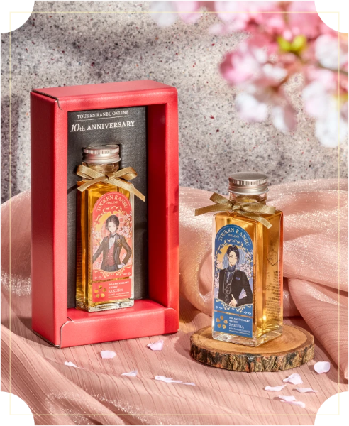 刀剣乱舞 鶴丸国永 限定グラス付き 10周年記念ウイスキー 桜