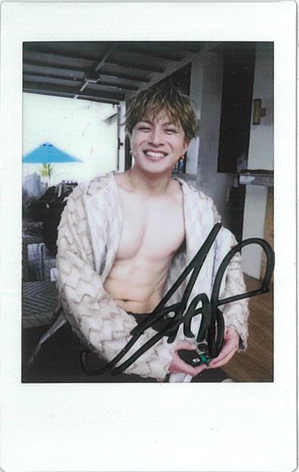 白濱亜嵐 サイン入りチェキ GENERATIONS 白濱亜嵐サイン入りチェキ