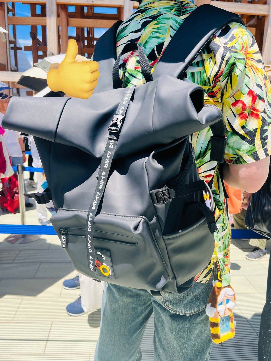 万博なう！ ドイツ館のリュック、ラス1だった、、、‼️しかもめっちゃ