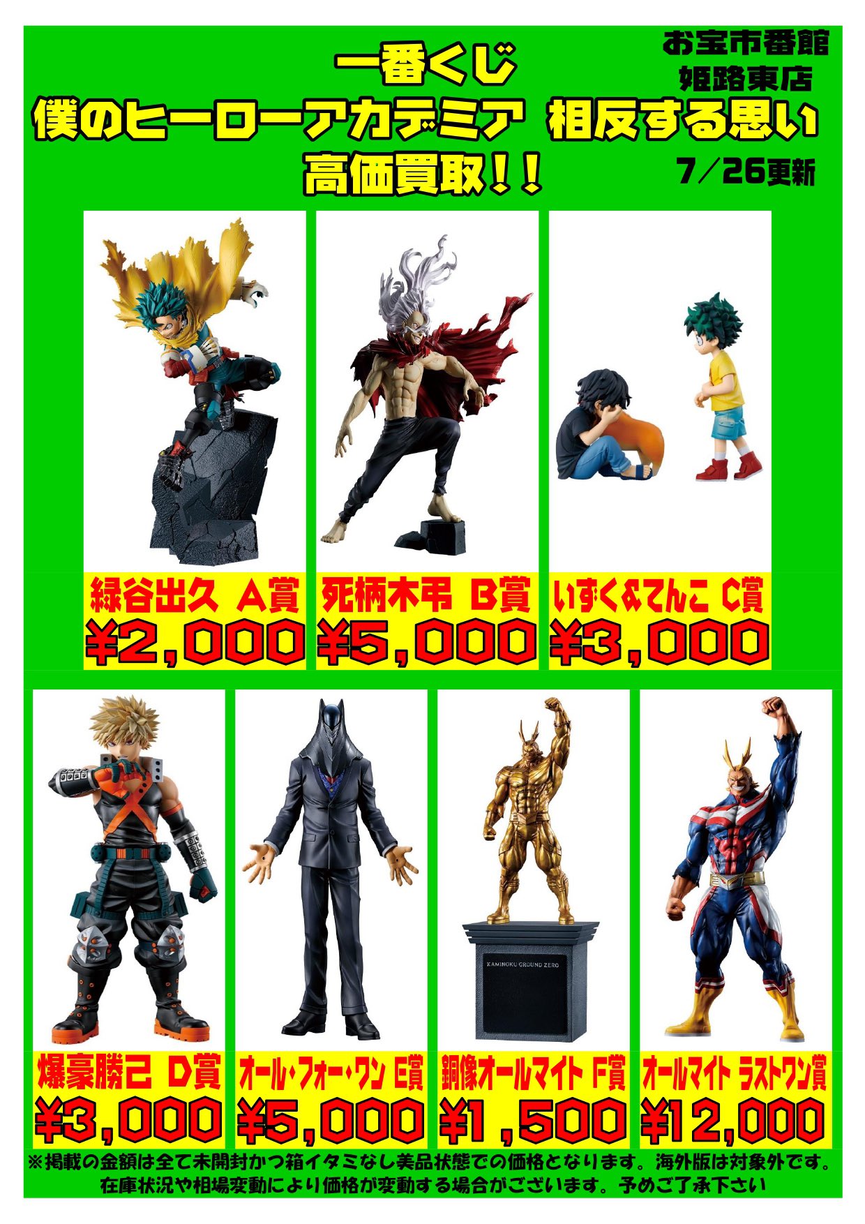 一番くじ 僕のヒーローアカデミア 相反する思い フィギュア