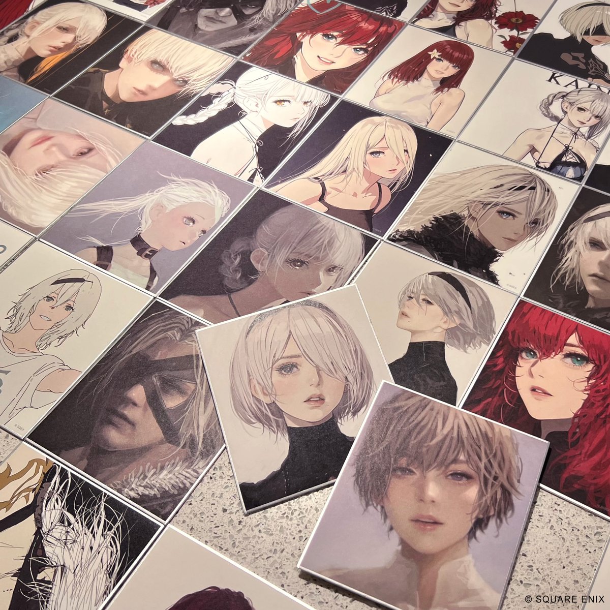 NieR ニーア展 消セナイ記憶 色紙 エミール 全6種 コンプリート NieR