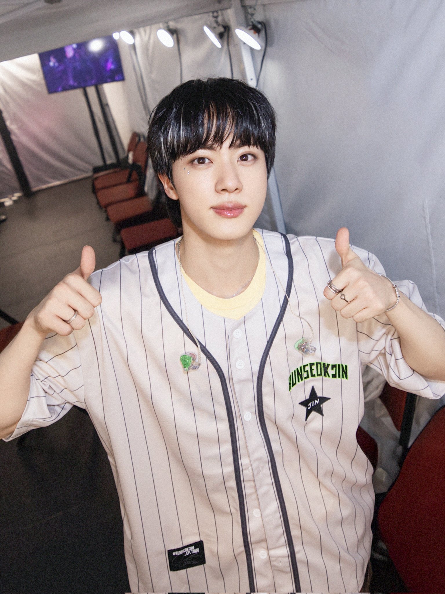 アイドル BTS JIN runseokjin LONDON S/S JERSEY L アイドル BTS JIN