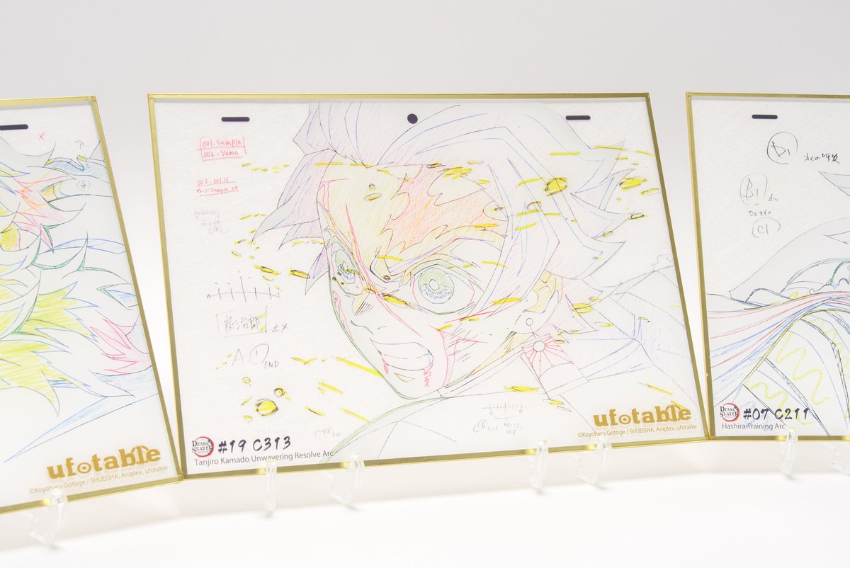 鬼滅の刃 アクリル原画色紙 A6 SMASH OP集合 アクリル色紙 柱 ufotable