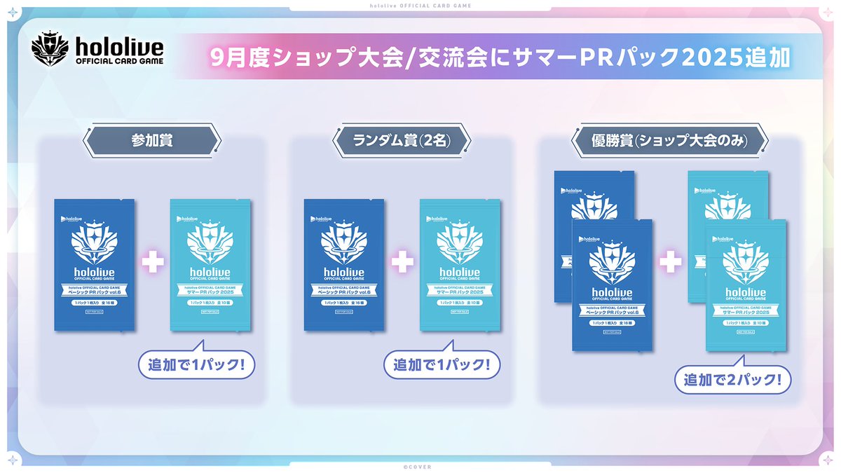 ホロライブ ベーシックPRパックvol.6 サマーPRパック2025 各22 ホロ