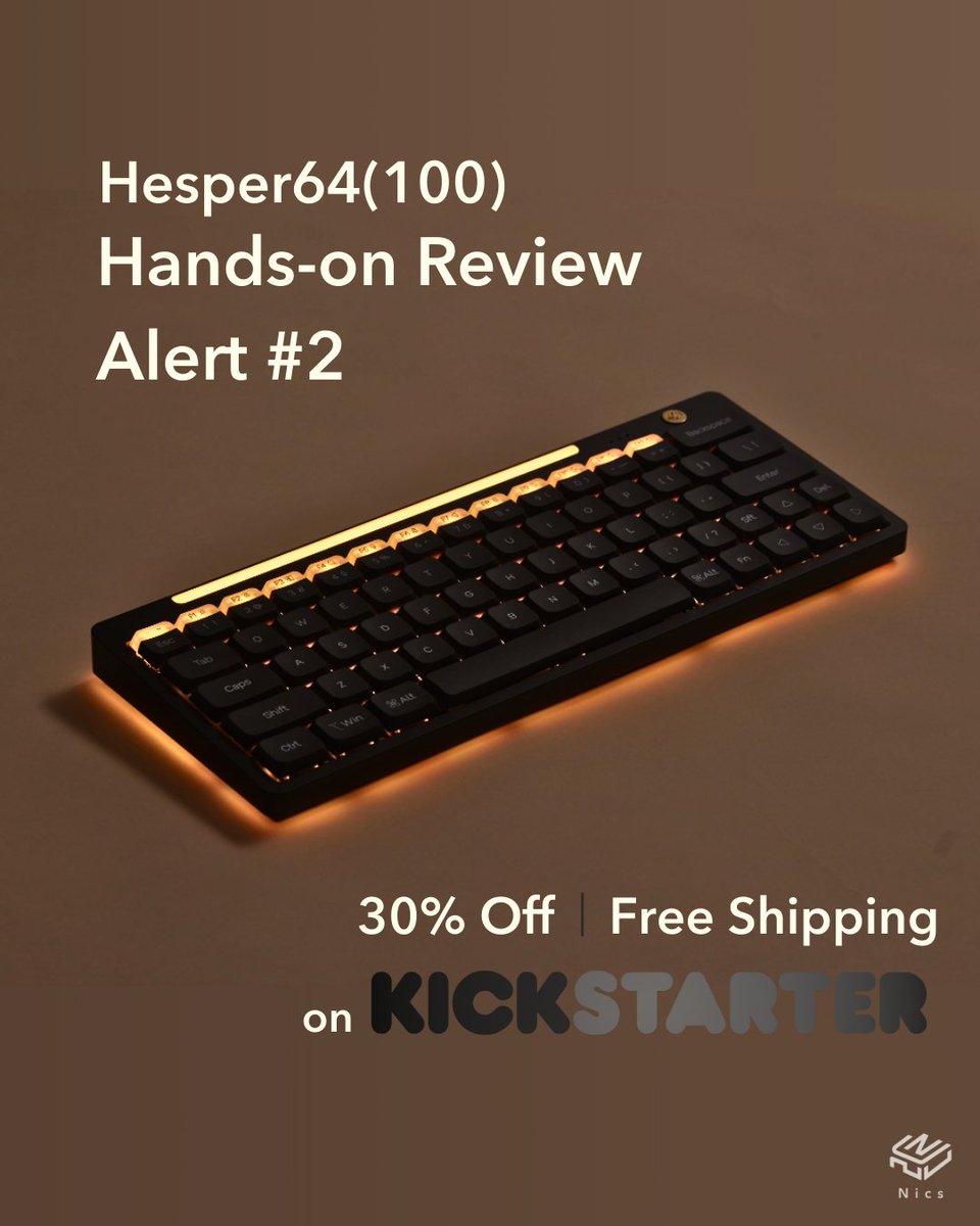 キーボード Nics Hesper64(100) Dual-Action Black Dual-Action Input