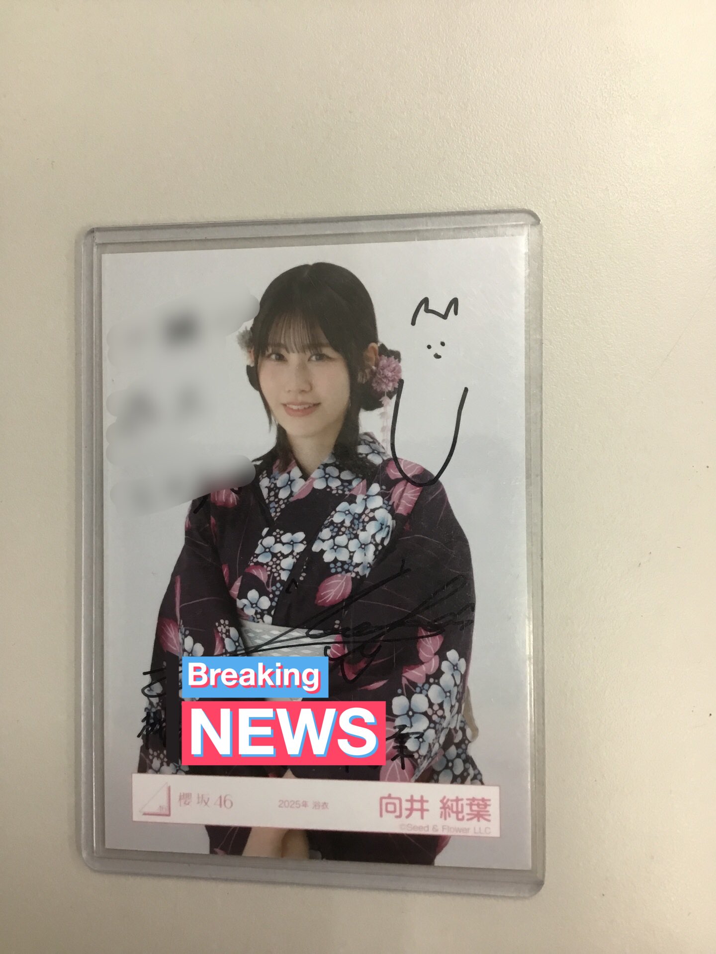 指紋付⁈直筆サイン ヨンジュン チェキ 浴衣 指紋付⁈直筆サイン