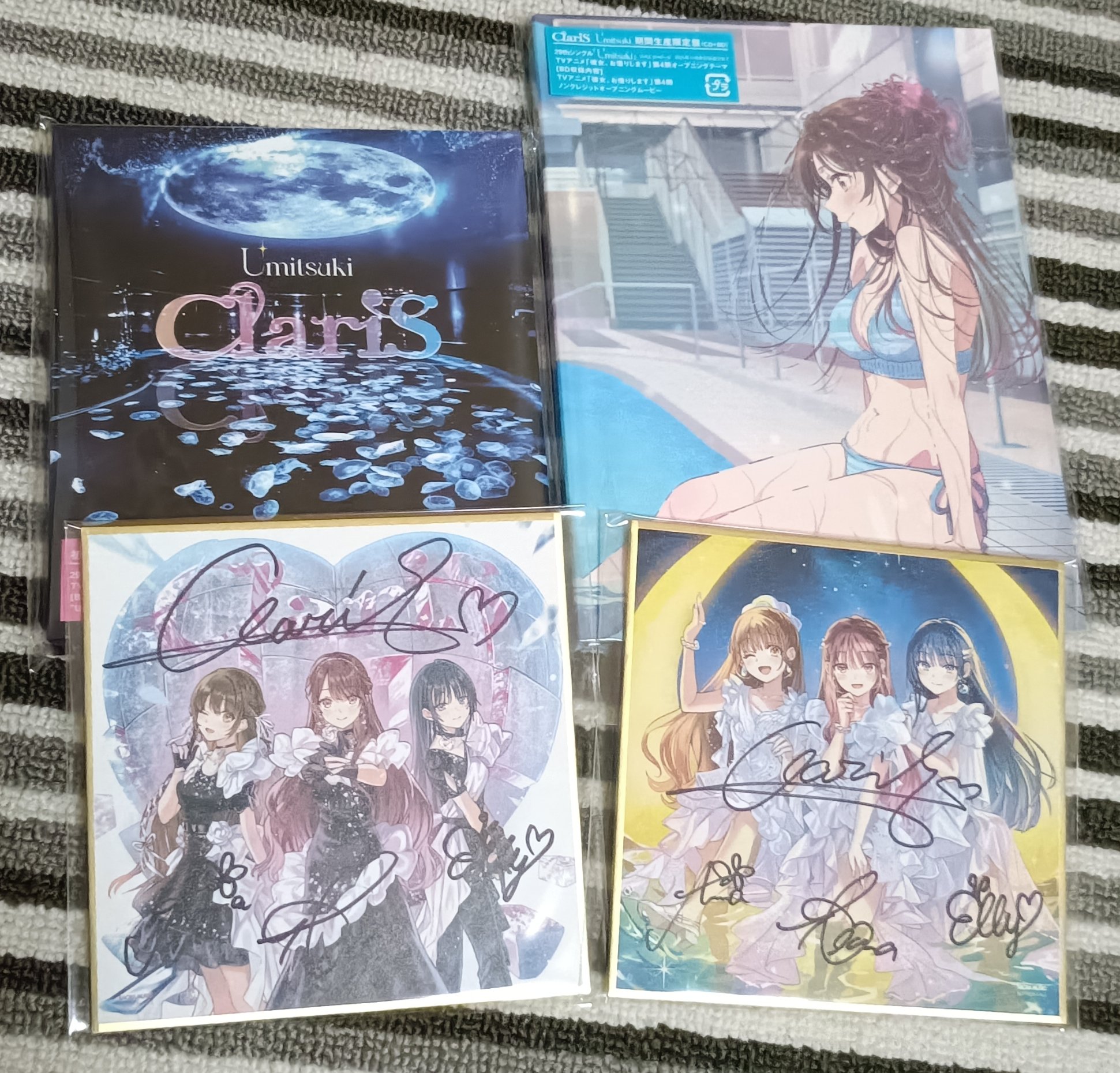 ◉ClariS 直筆サイン 色紙 LIVE グッズ カレン クララ クラリス