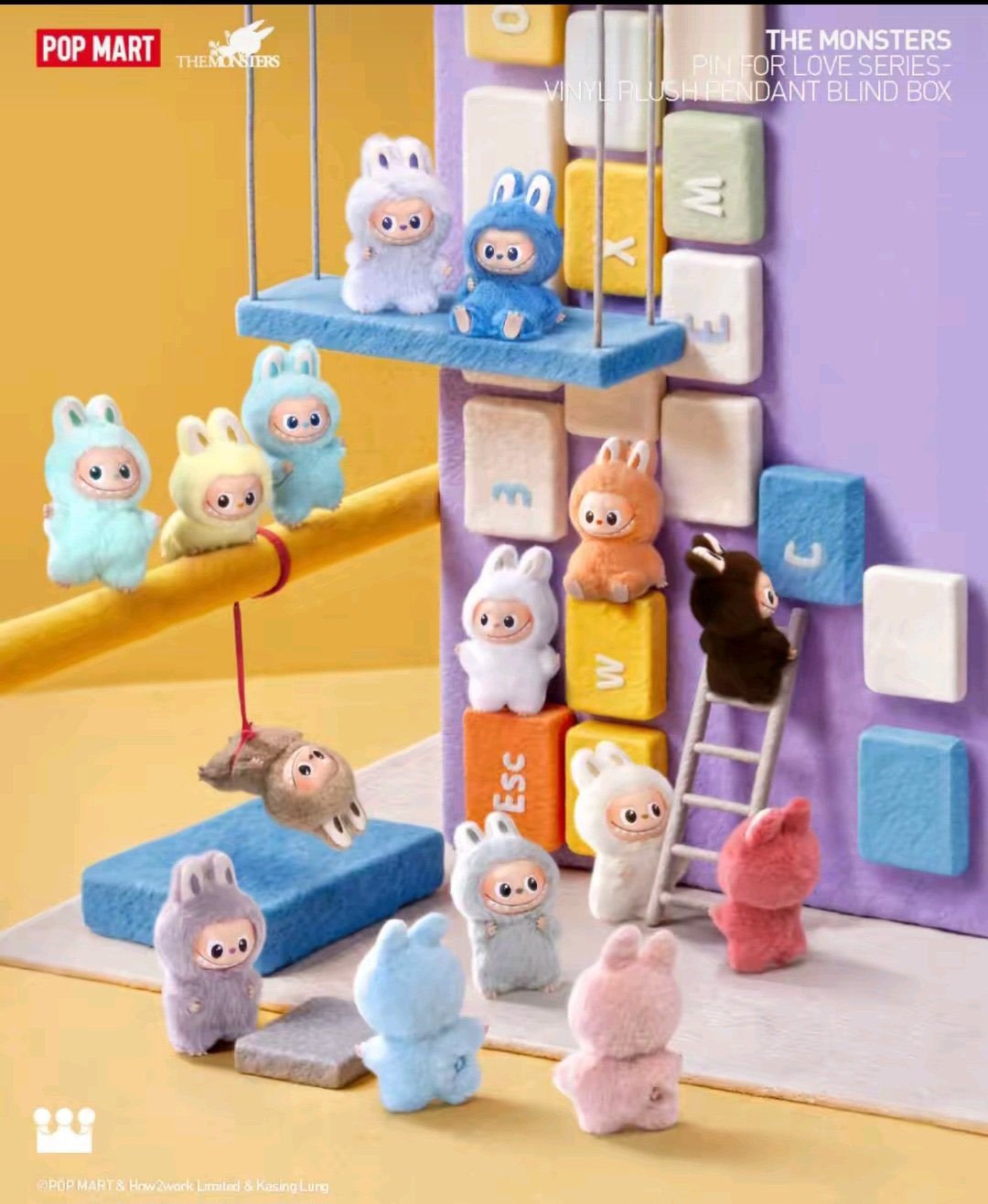 イニシャルラブブ ラブブ イニシャル POP MART】29日発売のラブブ新作