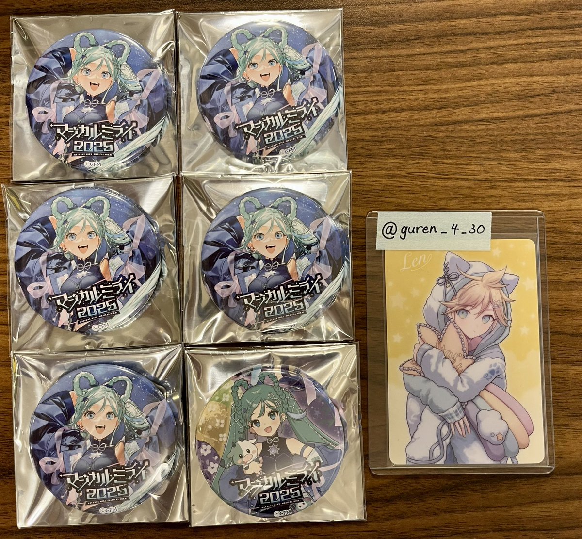 マジカルミライ2025 初音ミク 献血特典 東京会場限定 缶バッジ クリア