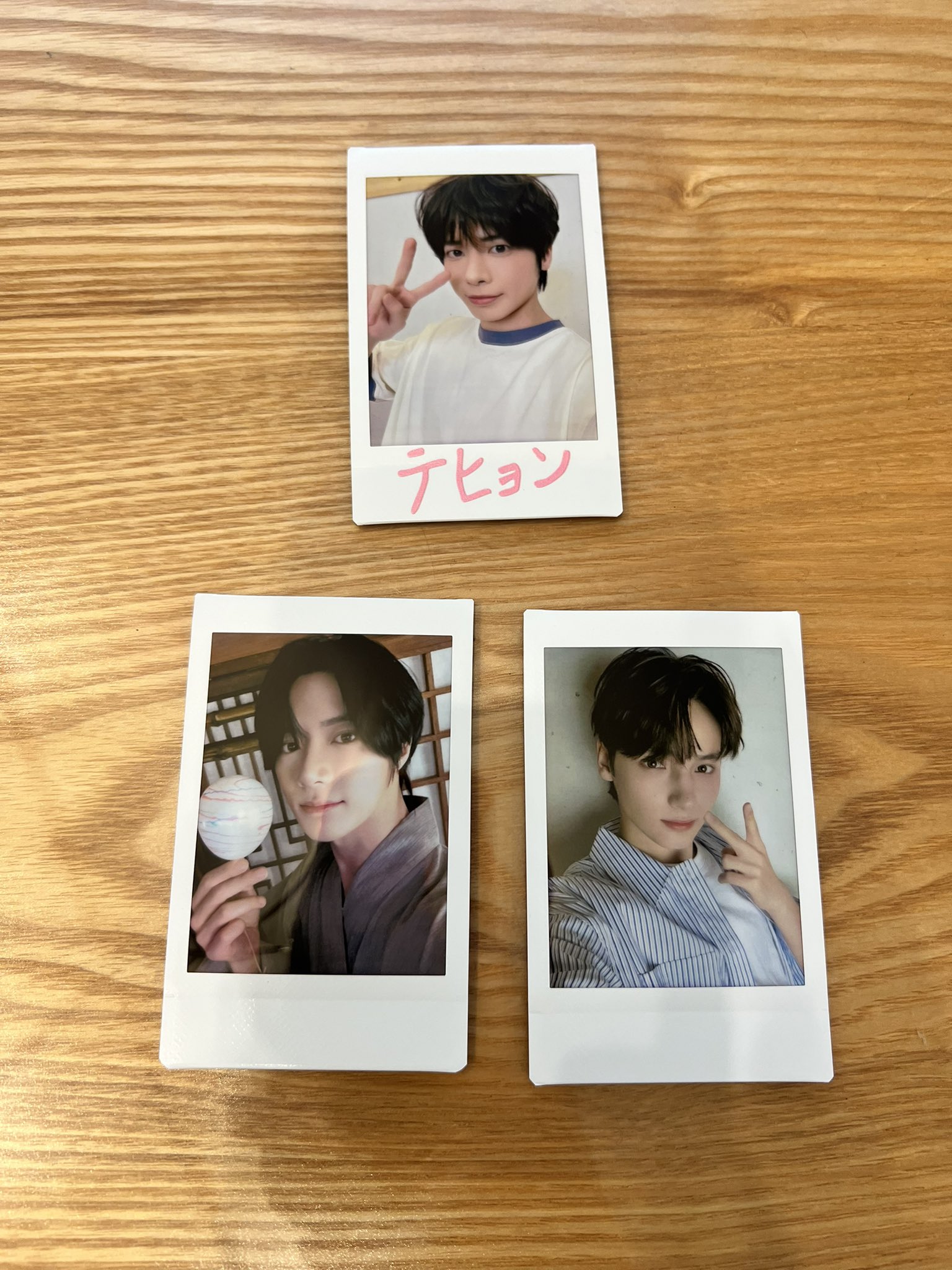 TXT LINEMUSIC 直筆サイン 生写真 テヒョン TXT 直筆サイン LINEMUSIC