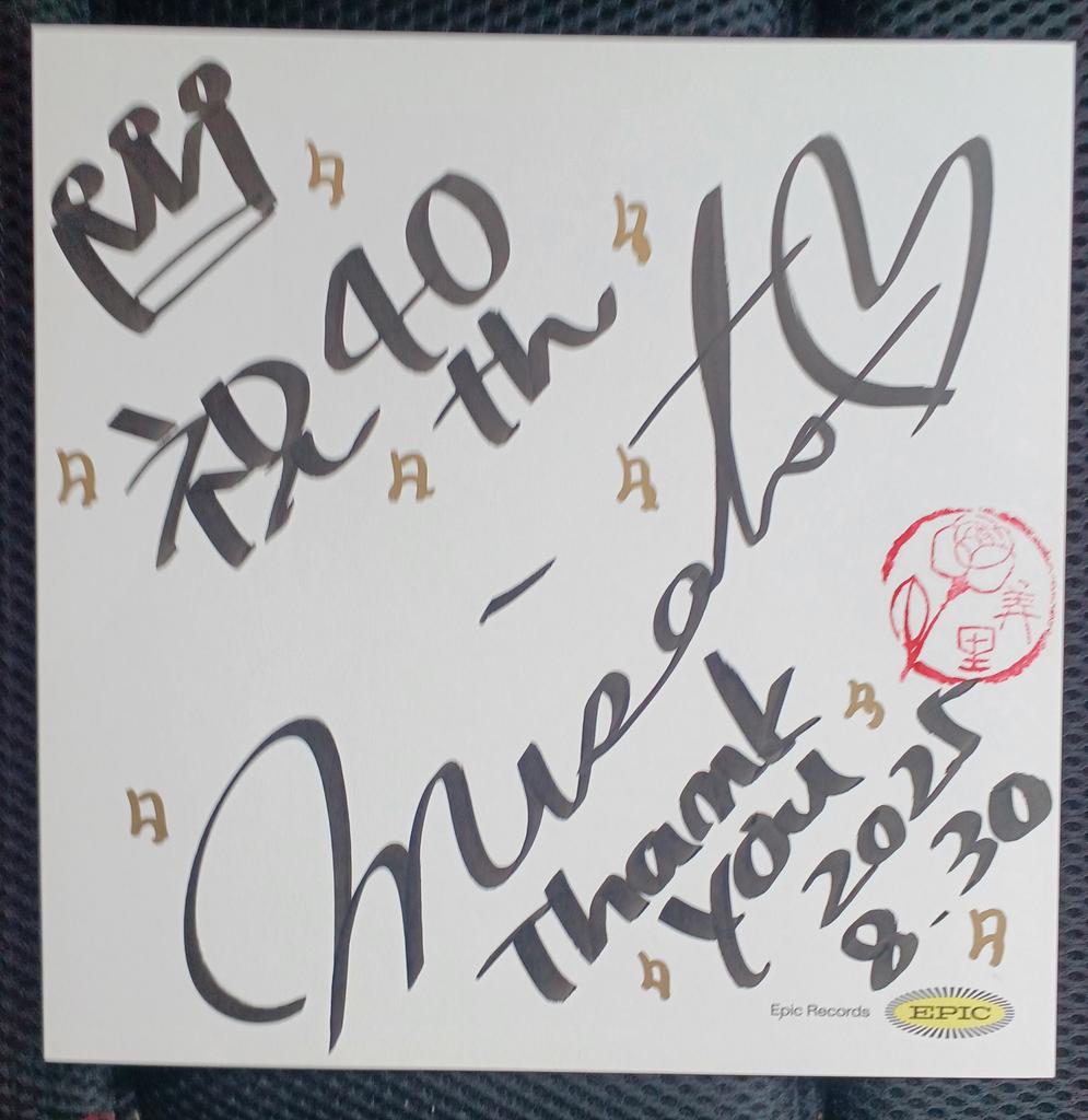 直筆】渡辺美里 2023ライブ 直筆サイン色紙 グッズポストカード