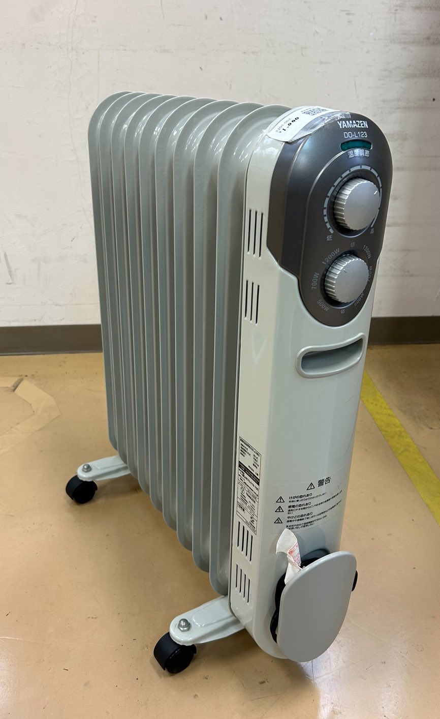 山善 オイルヒーター(1200/700/500W3段階切替)DO-L123(W) Amazon
