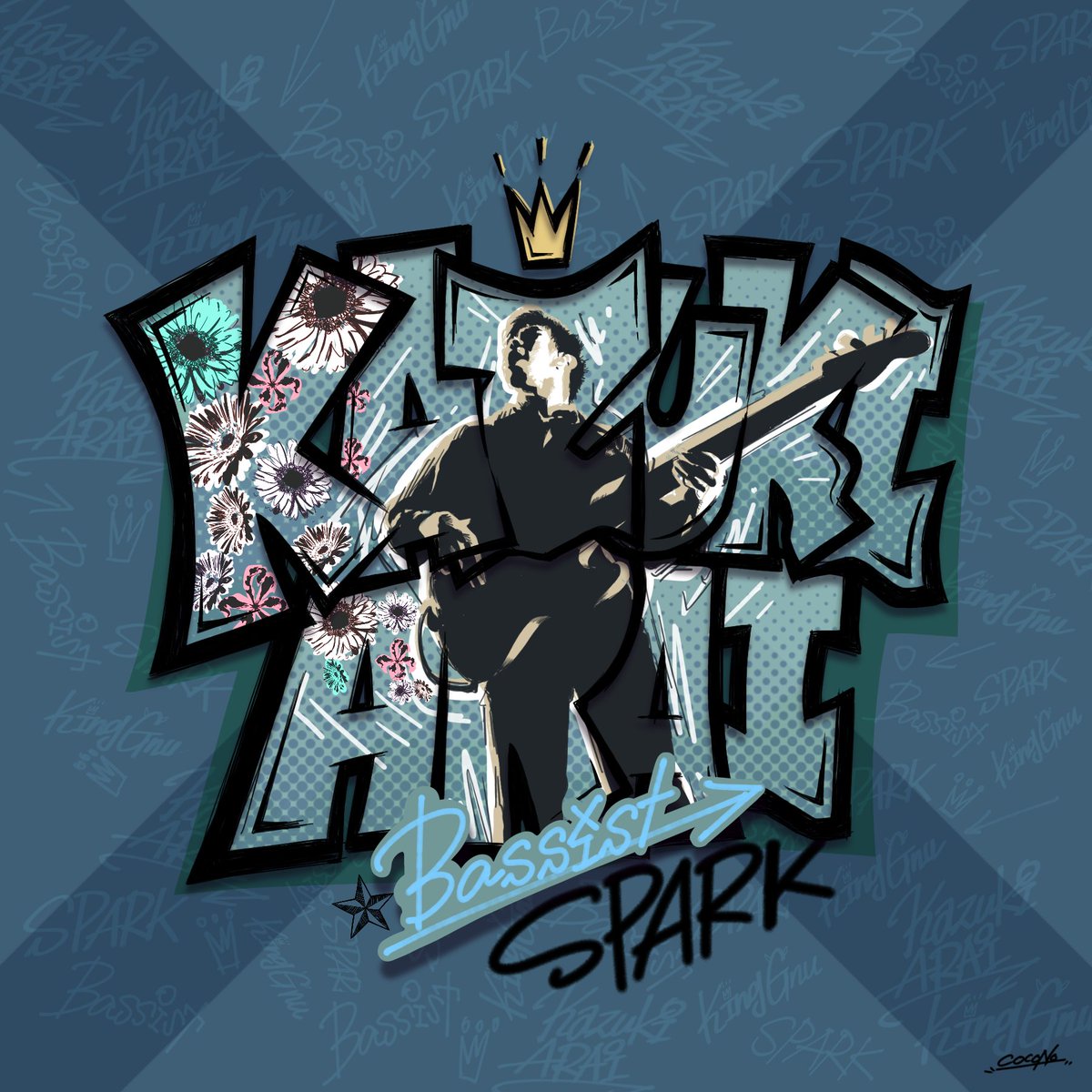 kingGnu 新井和輝 直筆サイン色紙！millenniumparade King Gnu 新井