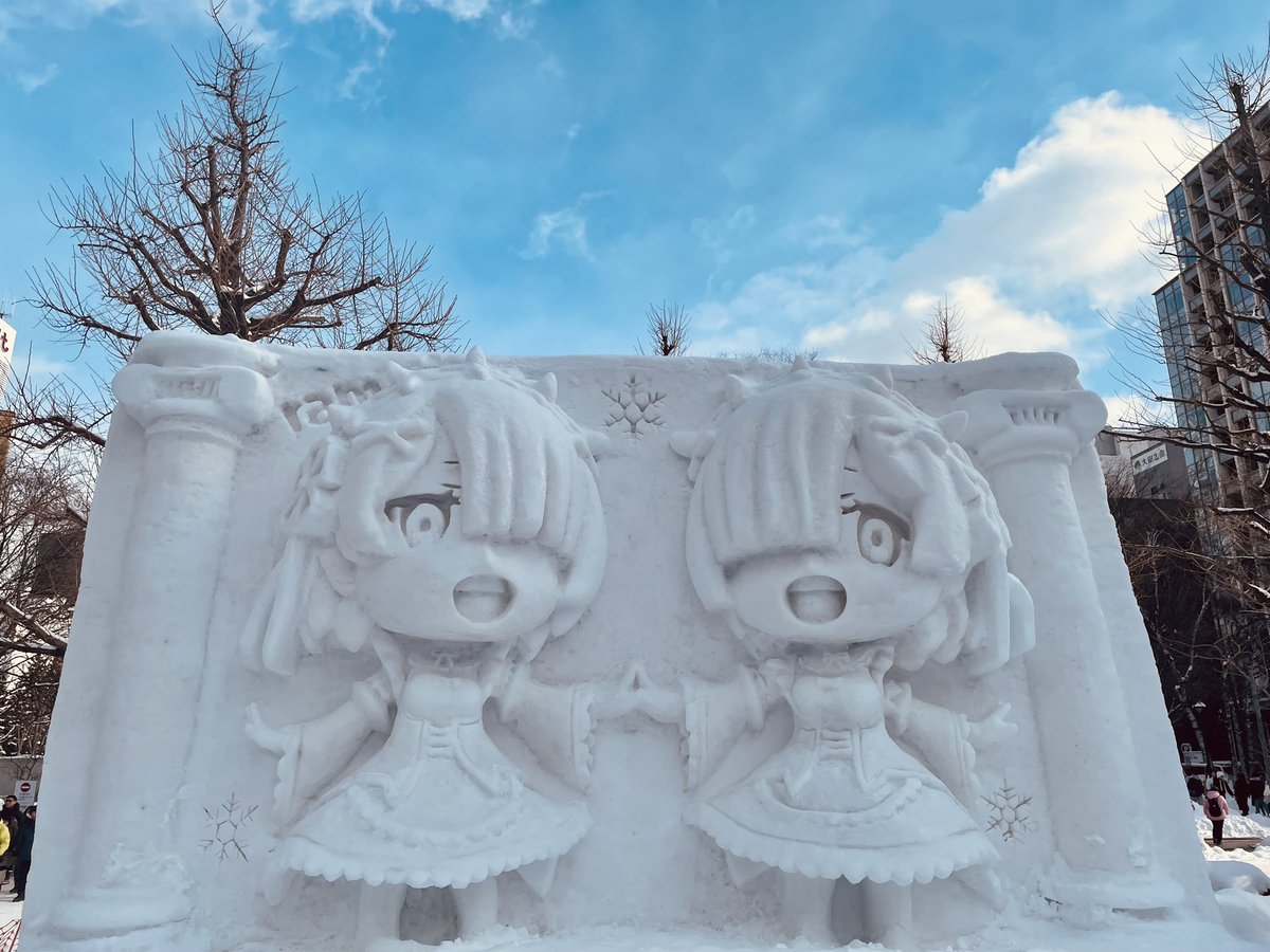 ❄さっぽろ雪まつりスタート❄ TVアニメ「Re:ゼロから始める異世界生活