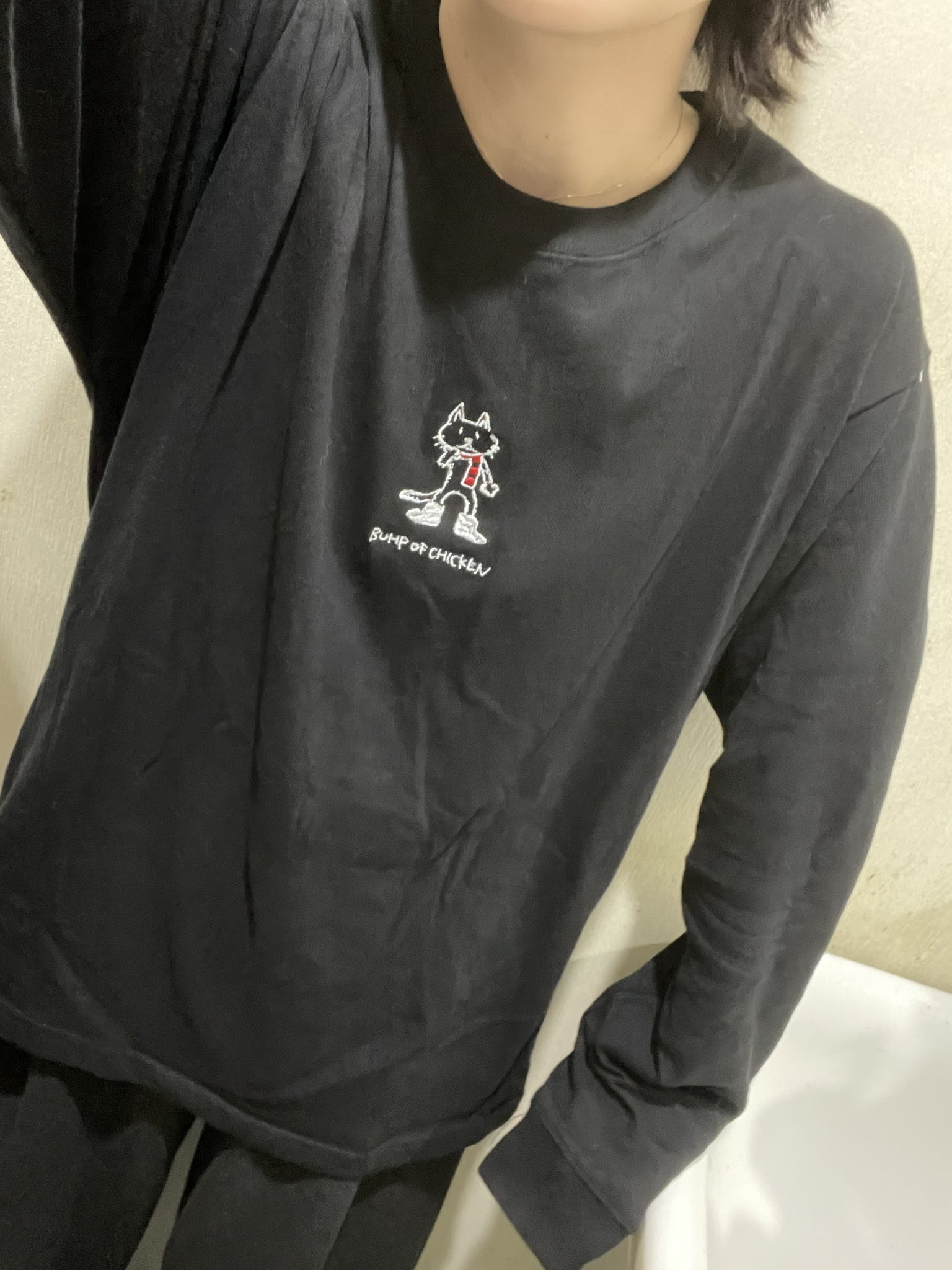 稀少】BUMP OF CHICKEN サークルロゴ ロンT 黒 S ☆260 稀少】BUMP OF
