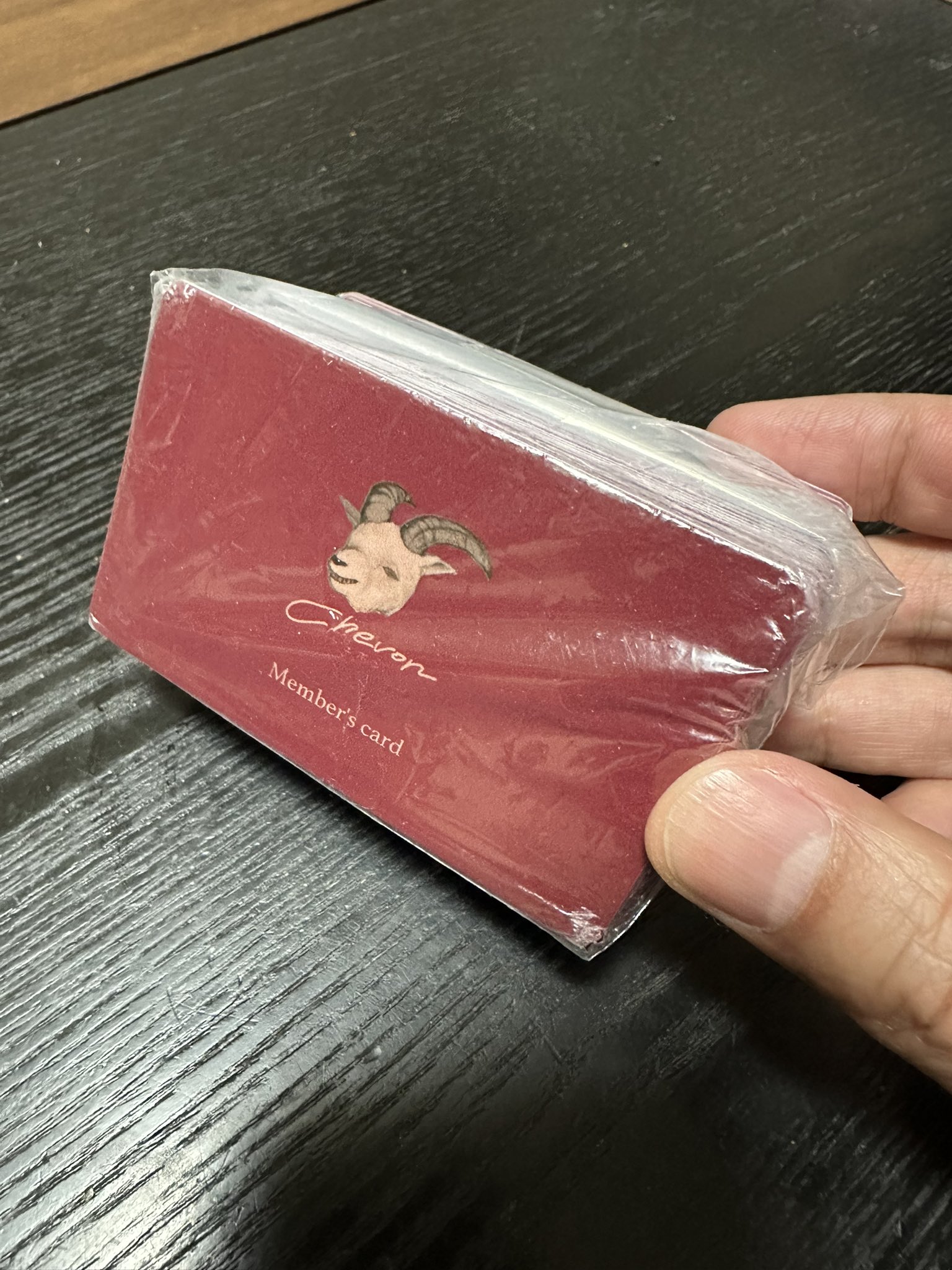 限定 Chevon カード 赤