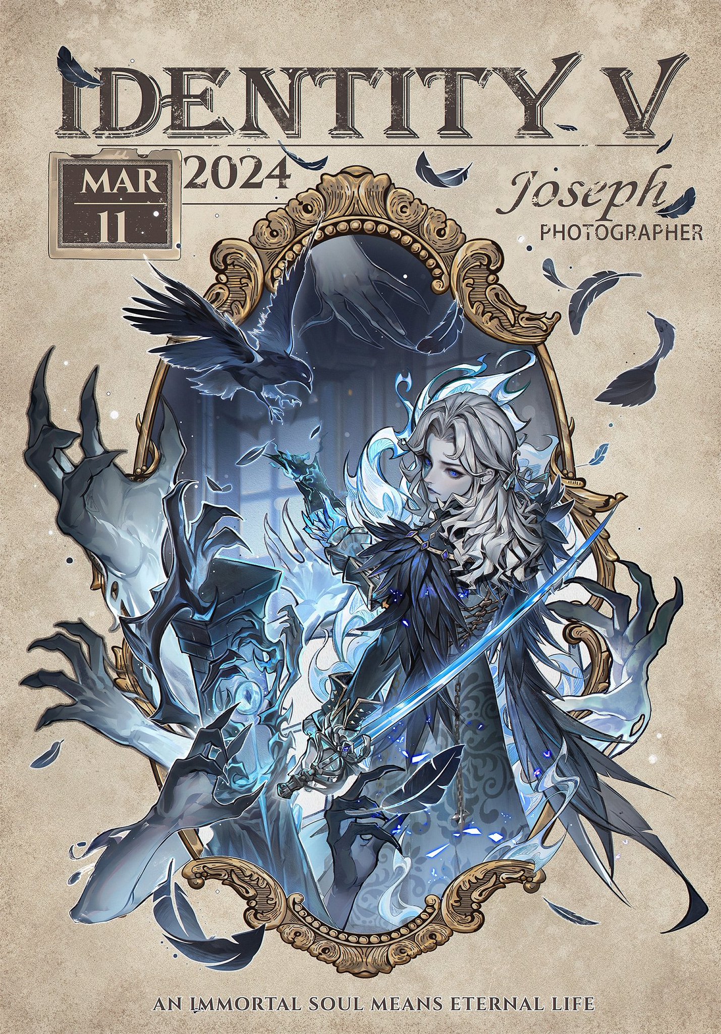 第五人格 冬コミ 直筆サイン サイン色紙 Identity V ジョゼフ 写真家 第五