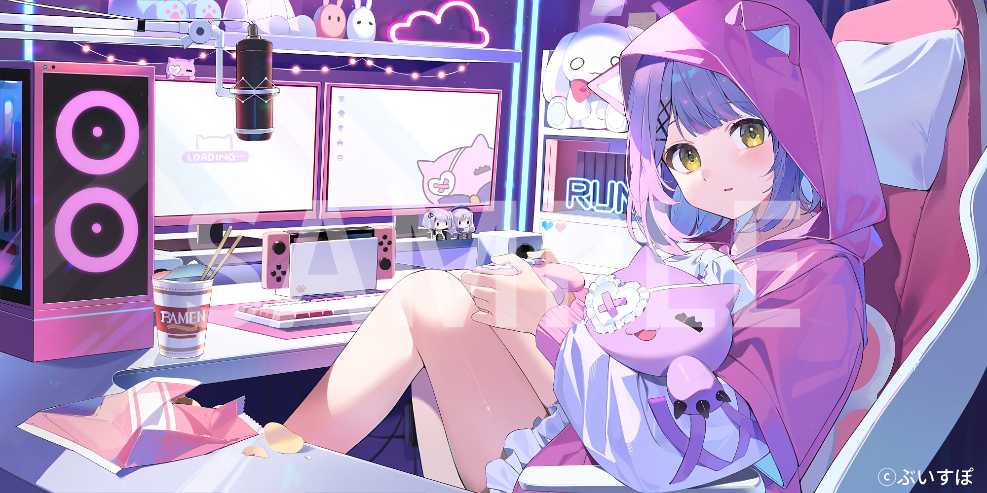 ぶいすぽキーボード 紫宮るな 新品未開封 節約 新品未開封】ぶいすぽ