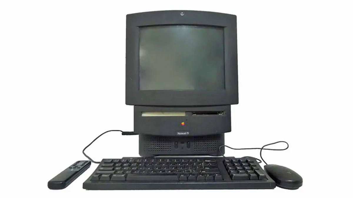 The Macintosh TV, released in 1993, was Apple's first attempt at